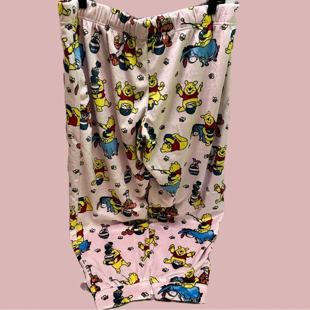 Disney Winnie Pink and Yellow Pajama Bottoms with Playful Cartoon Design - Picture 2 of 9
